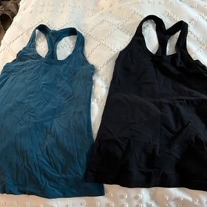 Two Lululemon Cool Racerback Tanks size 6